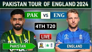 PAKISTAN vs ENGLAND 4th T20 MATCH LIVE COMMENTARY  PAK vs ENG LIVE [upl. by Airdnax843]