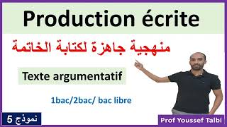 Production écrite  la conclusion du texte argumentatif [upl. by Asilem]