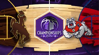 MWMadness Highlights 8 Wyoming vs 9 Fresno State Men’s Basketball 3132024 [upl. by Britte]