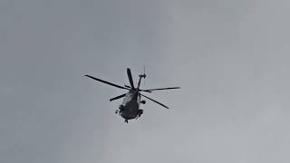 HM Coastguard helicopter flying over Southsea seafront [upl. by Azerila168]