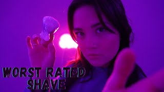 ASMR WORST RATED SHAVE FOR MEN Roleplay Shaving Cream Sounds Rude Personal Attention [upl. by Alsworth]