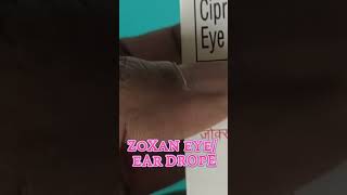 Zoxan EyeEar Drops Uses in hindi eyes eyedrops drops [upl. by Lladnek]