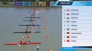 K1 Men 1000m  Final B  2024 ICF CanoeKayak Sprint World Cup [upl. by Erdman]