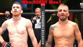 ROBBERY Who REALLY Won Cory Sandhagen vs TJ Dillashaw [upl. by Haukom]