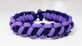 Paracord Tutorial Spaced Bootlace Solomon Bar Paracord Bracelet [upl. by Atinid969]