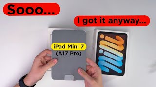 iPad Mini 7 A17 Pro Unboxing  Why It CHANGED My Mind [upl. by Notac]