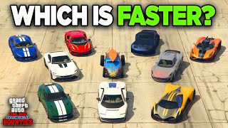 Top 10 FASTEST CARS in GTA 5 Online Updated [upl. by Notrub85]