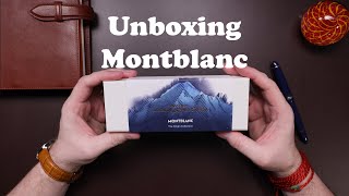 Unboxing Montblanc Meisterstück Origin Collection Fountain Pen [upl. by Lorenz705]