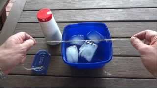 How to Stick String to Ice using Salt  Simple Science Experiment  Easy to do [upl. by Mcbride]