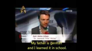 Karl Urban speaks German [upl. by Nrubliw725]