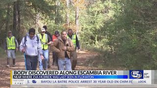 VIDEO Womans body found along Escambia River [upl. by Atekihs]