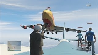 GTA 5 Online  Awesome Cargo Plane Stunts [upl. by Hatfield360]