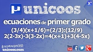 Ecuaciones de primer grado SECUNDARIA 2ºESO matematicas [upl. by Marlene]