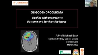 Dr Michael Back  Oligodendroglioma Education Day [upl. by Kenji]