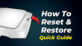 Hp Deskjet 2700e 2752e 2710e Printer How To Reset amp Restore 2024 Step By Step Guide [upl. by Aramahs]