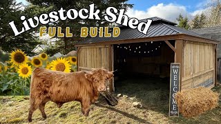 Transforming a metal gazebo into a dreamy livestock shed FULL BUILD [upl. by Eellah548]