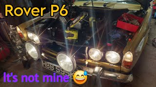 Rover P6 madness  Fitting Spotlights  Knobs and Carpet [upl. by Tshombe]