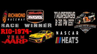 NASCAR HEAT 5  LRL CUP AT Richmond 19 of 36 112124 [upl. by Sibylla]