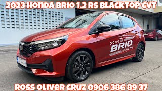 2023 Honda Brio 12 RS Blacktop CVT Phoenix Orange Metallic [upl. by Honora]