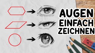 Der EINFACHSTE Weg Augen zu zeichnen  Drawinglikeasir [upl. by Adnwahsat582]