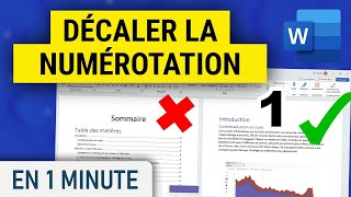 Numéroter à partir de lintroduction sur Word [upl. by Naimaj]