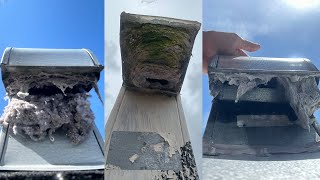 10 Minutes of Oddly Satisfying Dryer Vent Roof Vent Clogs [upl. by Simeon]