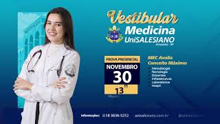 VESTIBULAR DE MEDICINA UNISALESIANO 2025  MULTIPLICANDO SONHOS [upl. by Sterrett]