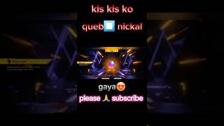 Kis kis ko😃 qube⏹️ nickel gaya freefire new viralsongs viralvideo [upl. by Akeim746]