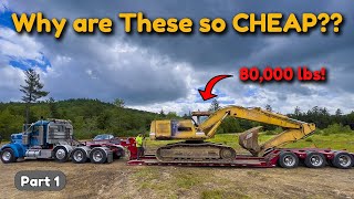 I Bought an 80000 lb Excavator for ONLY 7500 What Could Possibly go Wrong [upl. by Alyl]