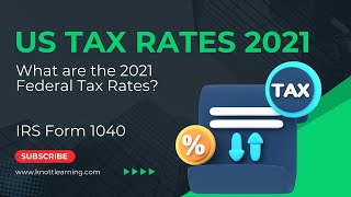 US Tax Rates for 2021  Form 1040 Tax Rate Tables [upl. by Hasty173]