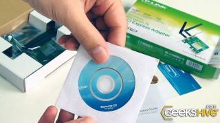 300Mbps Wireless N PCI Express Adapter TLWN881ND  TPLink  Unboxing by wwwgeekshivecom [upl. by Sibbie561]