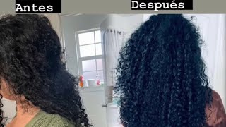 🧜🏼‍♀️🎀UN CABELLO MÁS LARGOPARA UN CABELLO PERFECTO curlyhair [upl. by Saisoj696]