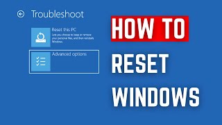 How To Reset Or Format Windows Laptop Or PC 2023 EASY [upl. by Terryn431]