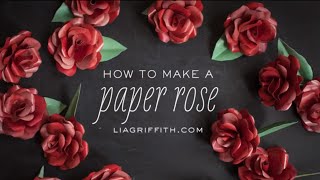 How to Make a Paper Rose [upl. by Knapp]