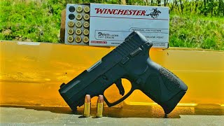 Winchester 9mm 147gr JHP Ballistic Gelatin Test amp Review [upl. by Yreva]