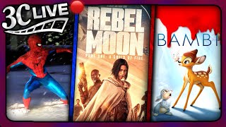 3C Live  SpiderMan Rebel Moon Reviews Bambi Horror Movie [upl. by Lledraw608]