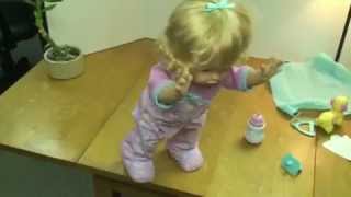 Little Mommy Walk amp Giggle Doll Demo [upl. by Auqinahs]