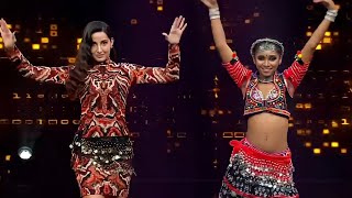 norafatehi india best dancer with saumya full dance performance on o saki saki song [upl. by Aleet692]