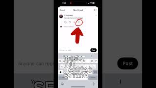 How to use hashtags ️⃣ on Threads threads instagramthreads hashtags [upl. by Quiteria]