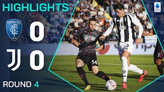 EMPOLIJUVENTUS 00  HIGHLIGHTS  Bianconeri held by sturdy Tuscans  Serie A 202425 [upl. by Rehttam]