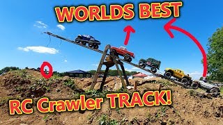 Can we Complete the Worlds BEST RC Crawler Track [upl. by Ecirtael590]