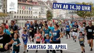 Jetzt LIVE Der Stadtlauf Luzern 2022 wird zu dir nach Hause übertragen [upl. by Vogel457]