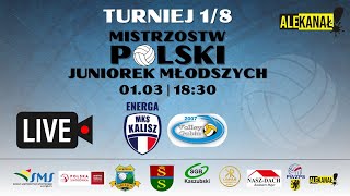 Turniej 18 Mistrzostw Polski Juniorek Młodszych  Kalisz vs Gubin volleyball [upl. by Jillene]