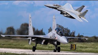 F15SA EAGLE Vs SUKHOI SU30 FLANKER 4K [upl. by Faye497]