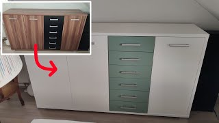 Furnierte Möbel streichen Klar geht das Upcycling Anleitung [upl. by Slinkman]