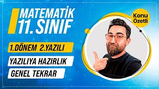 11Sınıf 1Dönem 2Yazılı  Konu Özetli Genel Tekrar  PDF  11Sınıf Matematik [upl. by Maryl85]