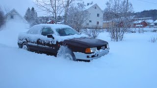 Audi 80 quattro  Deep snow [upl. by Oniliuqnart]