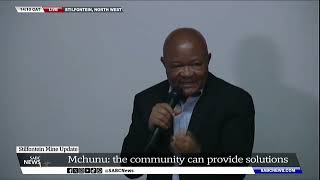 Stilfontein Mine  Mchunu updates on illegal miners not resurfacing and possible solutions [upl. by Hiett]