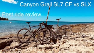 Review Canyon Grail SL7 CF vs CF SLX After 300 Miles on the Croatian Parenzana Trail [upl. by Daveda]