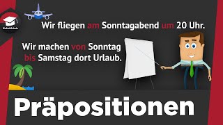 Präpositionen einfach erklärt  Begriffserklärung Arten  Präpositionen mit Dativ und Akkusativ [upl. by Hgalehs963]